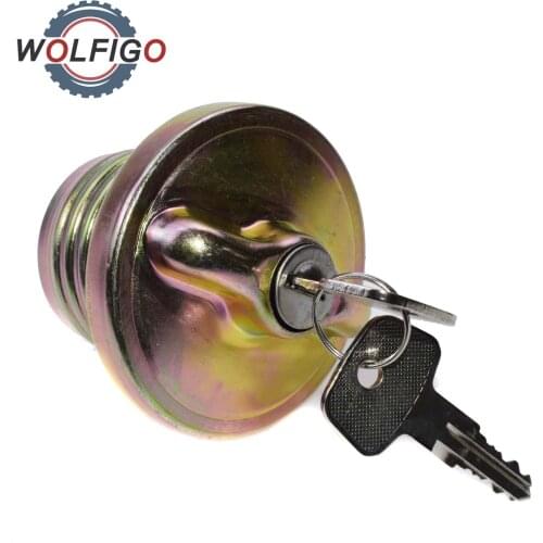 WOLFIGO Threaded Locking Gas Cap for VW BUG Karmann Ghia Super Beetle 1971-1979 321201551H 8115650800 1132015514