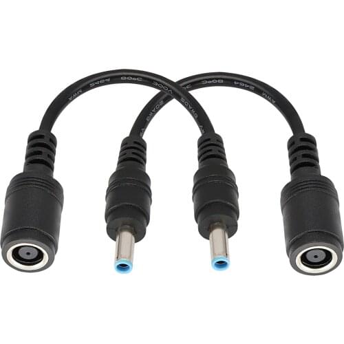 1 Pcs 7.4mm x 5.0mm Female to 4.5mm x3.0mm Male Charging Connector Power Converter Cable DC Jack for HP Notebook Adapter