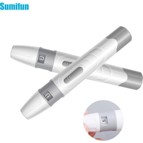 1pc Lancet Pen Lancing Device For Diabetics Blood Collect 5 Adjustable Depth Test Pen Blood Sampling Glucose Monitor Accessories