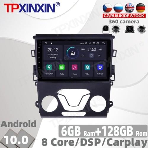 128GB Android 10.0 For Ford Mondeo 5 2014 - 2019 Car Radio Multimedia Video Player Navigation GPS Accessories Auto 2din no DVD