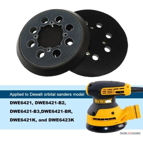 5 Inch 125mm 8-Hole Backup Sanding Pad Hook and Loop for Dewalt Orbital Sander