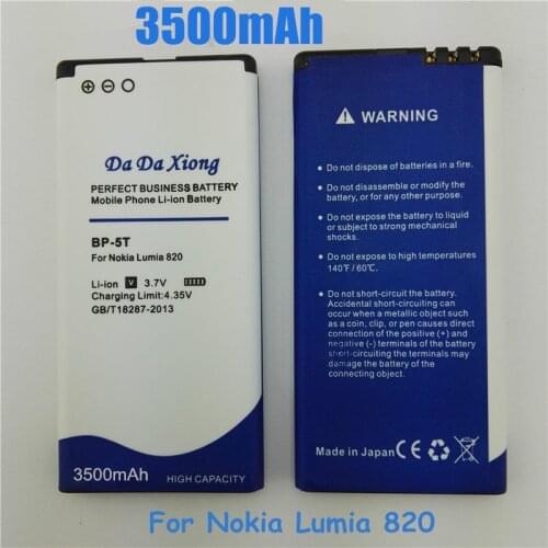 3500mAh BP-5T BP5T Li-ion Phone Battery for Nokia Lumia 820 Arrow RM-878 825 Lumia 820T Lumia 820.2 Lumia 825