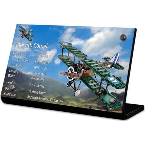 The Acrylic display stand brand for 10226 sopwith Camel toys building blocks