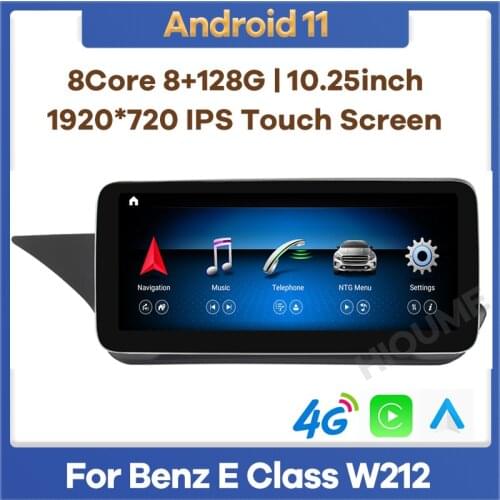 10.25" 8Core CPU 8G RAM Android 10 Car Radio GPS Navigation Multimedia Player for Mercedes Benz E Class W212 2009-2015 CarPlay