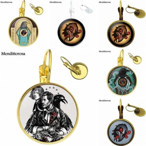 Bioshock Infinite Murder of Crows Vigor For Women Vintage Jewelry Plated Bronze/Silver/Golden Clip Ear Hook Drop Earrings