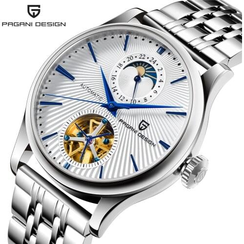 New PAGANI DESIGN Luxury Brand Watch Men Automatic Watch Man Stainless Steel Waterproof Sport Mechanical Wristwatch Reloj Hombre