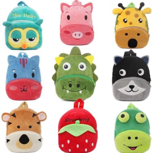 3D Children Backpack Kindergarten SchoolBag for Girl Boys Cartoon Bag Kids Backpacks Cute Toddler Baby School Bags Animal Bags