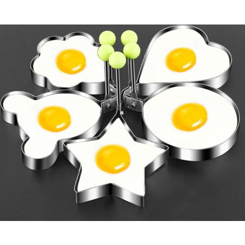 Baking tools circle round stainless steel omelette device hamburger omelette device Round Shape Cooking Fried Egg Pancake Ring