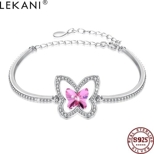 LEKANI 925 Sterling Silver Bracelet For Women Capricorn Fashion Trends Adjustable Bracelets Party Fine Jewelry New Arrival