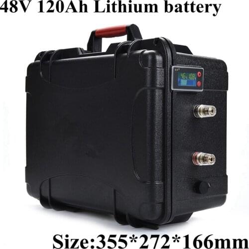 48v 120Ah li-ion battery pack lithium 50A BMS 2400w lipo for power storage communication base station backup power + 10charge