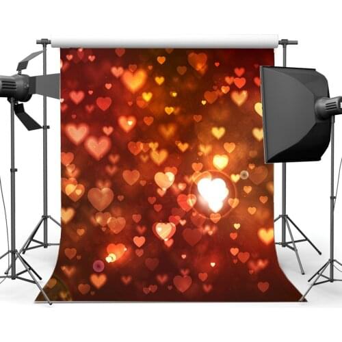 Sweet Hearts Bokeh Glitter Sequins Romantic Wallpaper Photography Background Valentines Day Backdrop