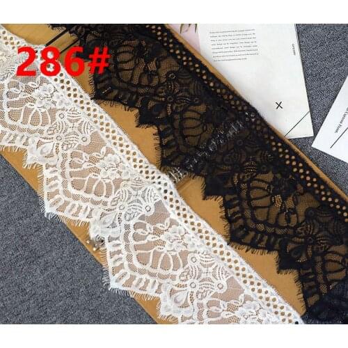 3meter skin-friendly single-sided eyelash lace, dress skirt and sleeves, lengthened stitching fabric