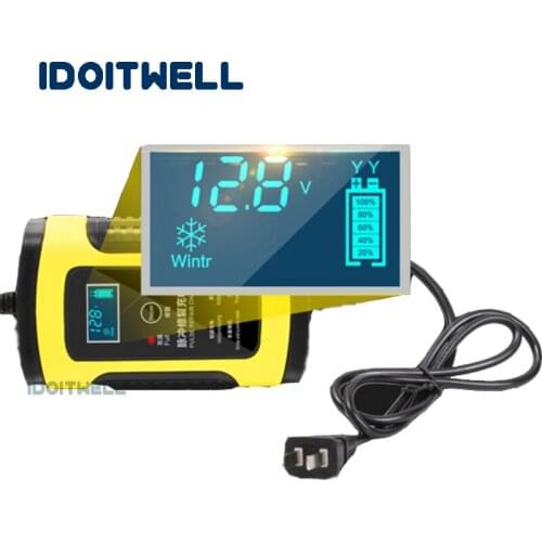 Wholesale Automatic car battery charger 12V 6A Pulse Repair 12V lead acid battery charger 12 volt auto charger led display