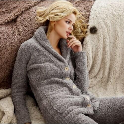 Sleepwear Kigurumi Pajamas Panda Pyjama Onesie Real For Comfortable Soft Suit Color Buckle Lady Super Home Furnishing Two Piece