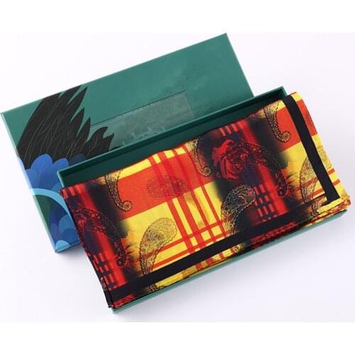 Silk Scarf Printed Pattern Style 16 MM Fashion 50×50 CM 100% Silk Free Shipping World Wide