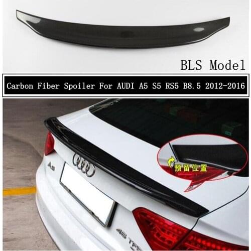 Carbon Fiber Spoiler For AUDI A5 S5 RS5 B8.5 2012 2013 2014 2015 2016 Wing Lip Spoilers High Quality BLS Car Accessories
