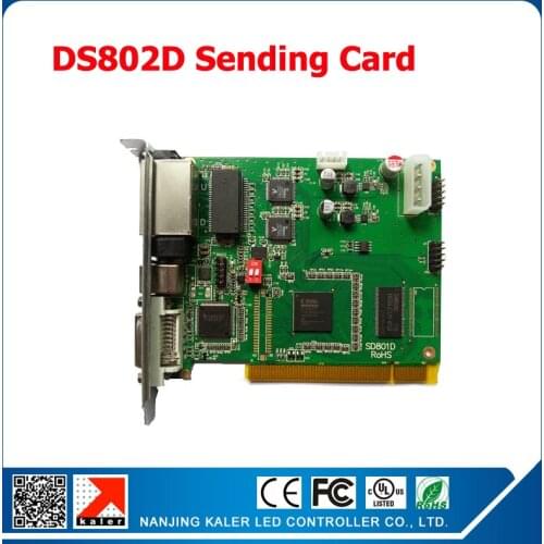 Kaler LINSN DS802D LED display sending card synchronous dual color sender led controller card scrolling message led sending card