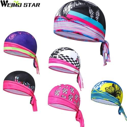 Weimostar Cycling Cap Bike Bicycle Hat Headband Running Bandana Pirate Headwear MTB Ladies Bicycle Skull Scarf One-Size