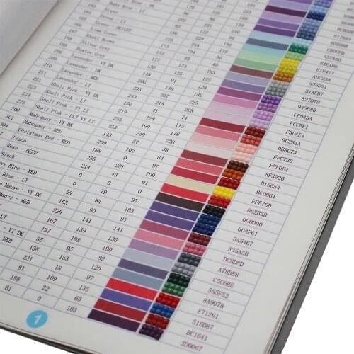 Diamond Painting Full Range 447 DMC Diamond Color Card Rhinestone Color Identification Card Square / Round Diamond