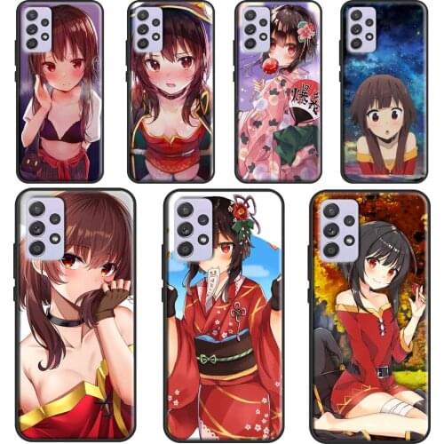 Megumin Konosuba Anime Case For Samsung A32 A52 A72 A42 A12 A21S A20e A11 A31 A51 A71 A02 A20 A30 S A40 A50 A70