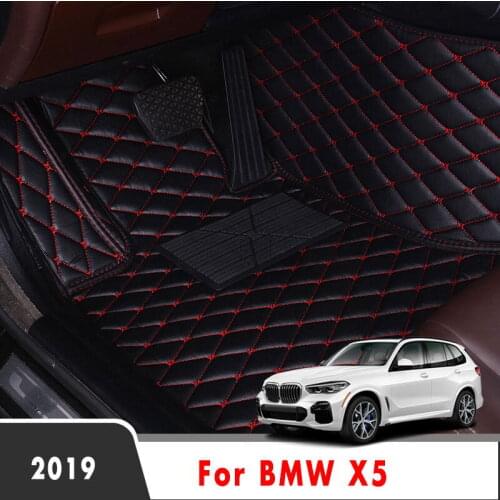 LHD Car Floor Mats Carpets For BMW X5 2019 Custom Easy Install Auto Leather Rugs Interior Accessories Styling Protector Covers