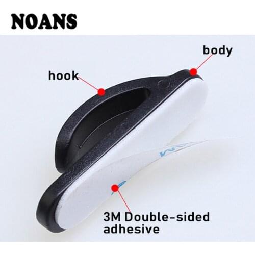 Car Stickers New Style Fastener Clip 2Pcs Self Adhesive Key Wall Hook Hanger for Peugeot 308 206 307 407 207 208 508 2008 3008