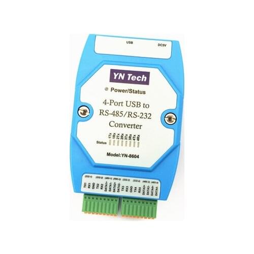 Free Shipping 1Pcs 4 Port USB to RS485 RS232 Converter Serial Adapter FT4232