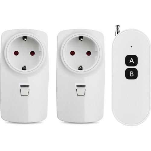433MHZ 110V 220V 260V RF Wireless Remote Control Switch Socket EU Electrical Outlet Switch 1000m Transmitter