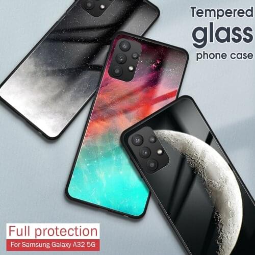 Glass Phone Case for samsung galaxy a52 a72 a32 5g case for samsung a52 a 52 2021 sm-a526b/ds 6.5'' coque funda for galaxy a52