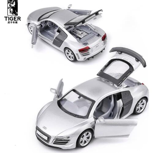 Simulate Audi r8 Alloy Car Model Car Model Boy Children Toy Car Return Metal Car Boys Like Collection Track Exquisite