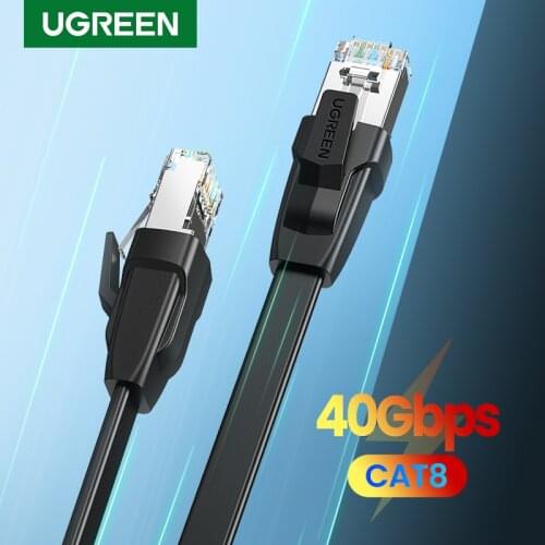 Ugreen Cat8 Ethernet Cable RJ 45 Network Cable SFTP Lan RJ45 Patch Cord for PlayStation PS 4 Router Laptop Cat 8 Cable Ethernet