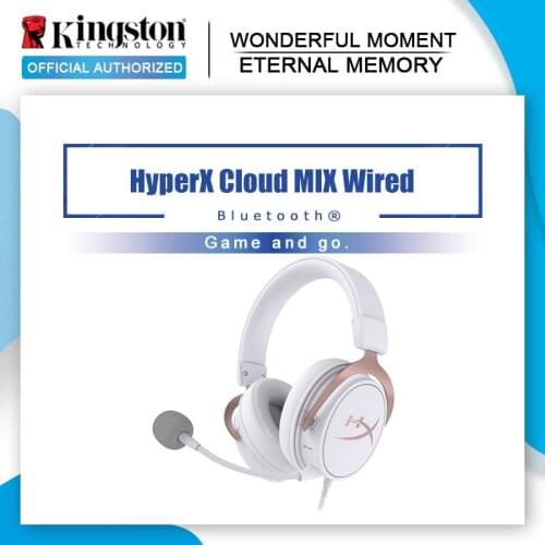 Kingston HyperX Cloud MIX Wired Gaming Headset a detachable boom mic lightweight portable Bluetooth headset For PS4 Game box