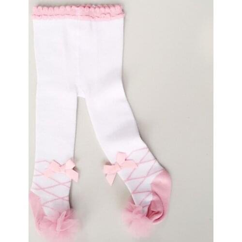 0-36M Princess Baby Tights For Girls Lace Bow Newborn Girls Stocking Pink Toddler Ballet Pantyhose Tights For Children