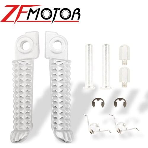 Motorcycle Aluminum Front Footpegs Foot Rest For YAMAHA YZF R1 R3 R6 R15 R25 MT03 MT07 MT09 MT25 XJ6 XJR1300 FJR1300