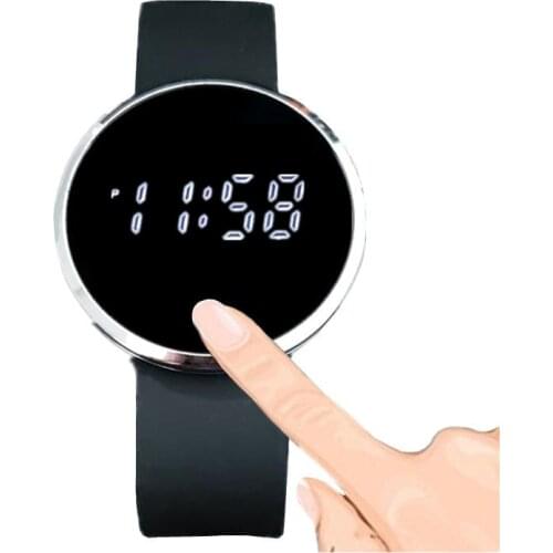 2021 Explosive LED Electronic Couple Watch New Touch Screen Watch Alloy Fashion Business Mens and Womens Watches Relojes