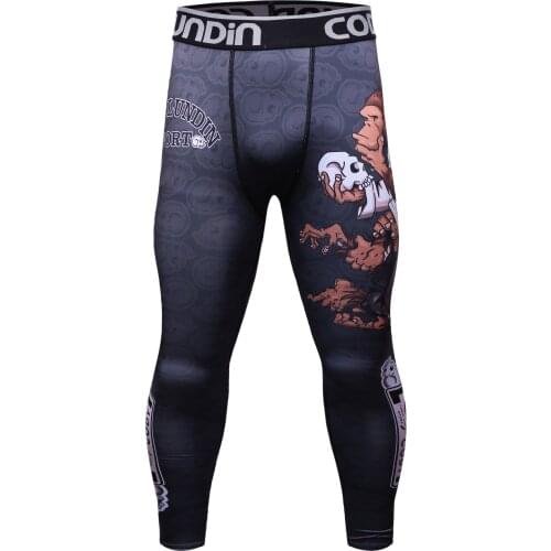 Mens High Impact Sports Leggings Running Tights Sport Running Leggings Compression Pants