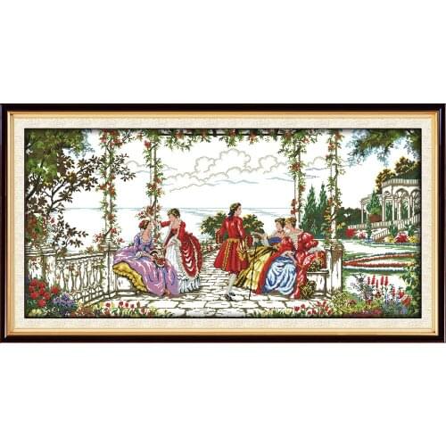 Everlasting Love Aristocratic Life Chinese Cross Stitch Kits Ecological Cotton Printed 14CT 11CT DIY Wedding Decoration For Home