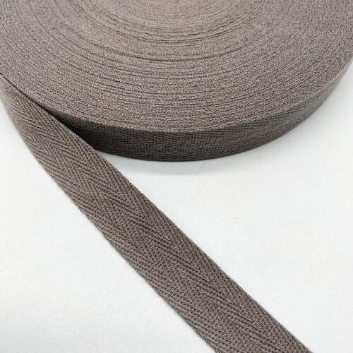 New 10mm 20mm 100% Cotton Ribbon Hserringbone Ribbon Hair Bow Party Christmas Wedding DIY Sewing Crafts #20