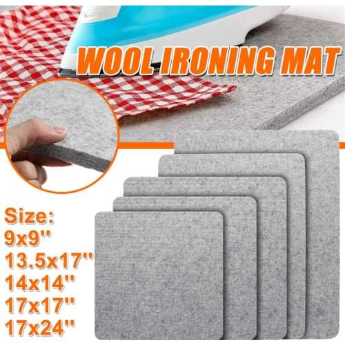 New Ironing Felt Pad Grey High Temperature Ironing Pad Ironing Board 9*9/13.5*17/14*14/17*17/17 Wool Ironing Mat