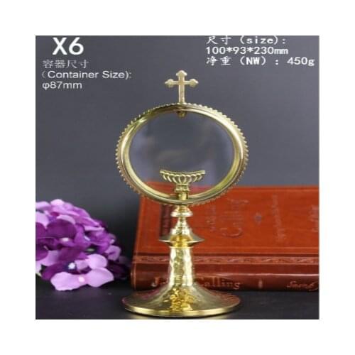 OSTENSORIUM MONSTRANCE RELIQUARY CATHOLIC SOUVENIR GIFT OF EXQUISITE GRACE CHRIST JESUS JESU CATHOLICISM COMMUNION WAFER