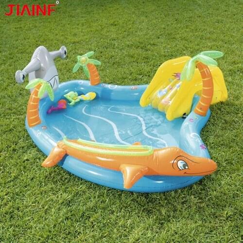 Outdoor Pvc Inflatable Swimming Pool With Slide Underwater World Water Party Play Accessories Removable ChildrenS Paddling Pool