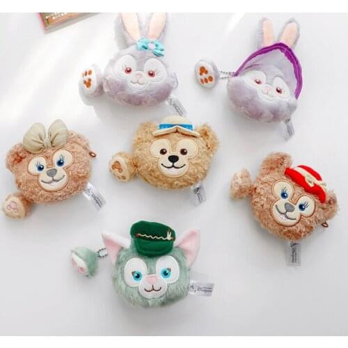 Disney Duffy stellaLou ShellieMay Anime Plush Coin Purse Cartoon Money Bag Card Key Storage Purses Children Birthday Gifts