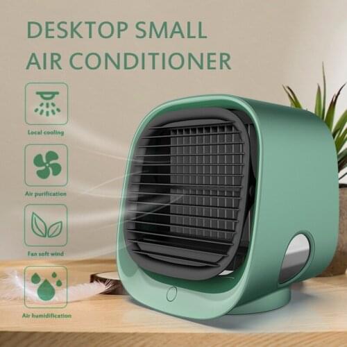 1Set Portable Air Conditioner Fan USB Mini Cooling Bedroom Desktop Cooler Adjustable Creative Home Mini Air Conditioning Fan HOT