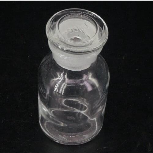 60ml Clear Glass Jar Wide Mouthed Reagent Bottle Chemical Experiment Ware Medicine Bottle
