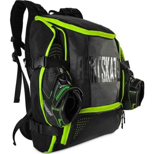 100% Original Bont Inline Speed Skates Backpack 28L Professional Roller Skating Shoes Bag Helmet Holder Protective Knee Pads Bag