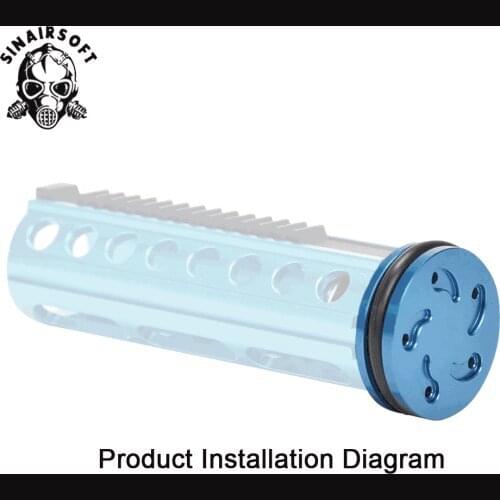 Airsoft Ball Bearing Piston Head Aluminium Whirlwind 5 hole for Ver.2/3 AEG Gearbox (new type) Free Shipping