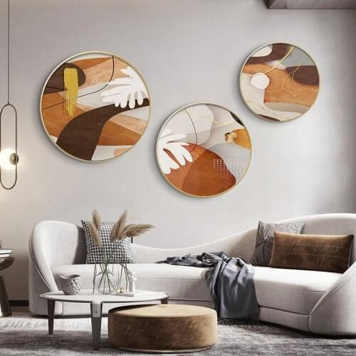 Scandinavian Color Block Canvas Painting Abstract Wall Art Decorative Picture Home Decor Modern Minimalist Golden Poster Print