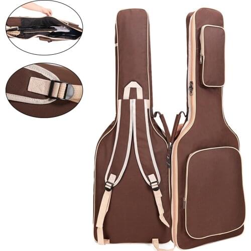 101 x 33 x 6cm Oxford Fabric Electric Guitar Gig Bag Double Straps Pad 8mm Cotton Thickening Soft Cover Waterproof Backpack
