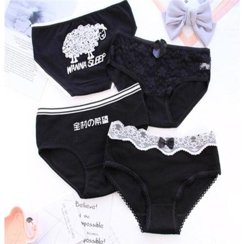 7 Pcs Cotton Underwear for Girls 2018 New Children Soft Panties Teenages Candy Color Briefs SQ-heisemianyang-7PCS