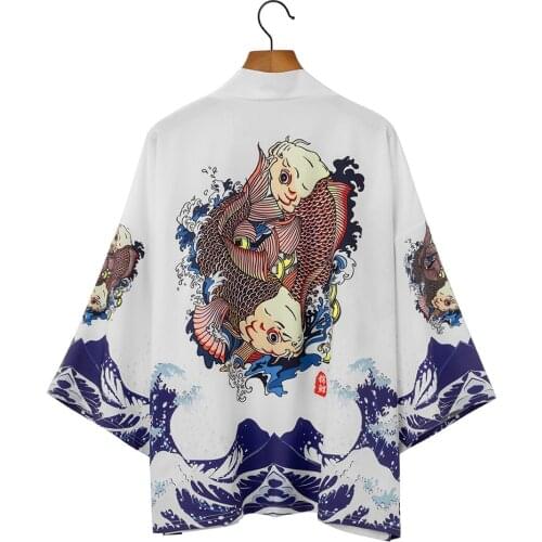Japanese kimono cardigan men haori yukata male samurai costume clothing kimono jacket mens kimono shirt yukata haori